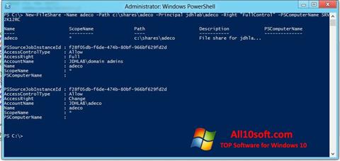 Képernyőkép Windows PowerShell Windows 10